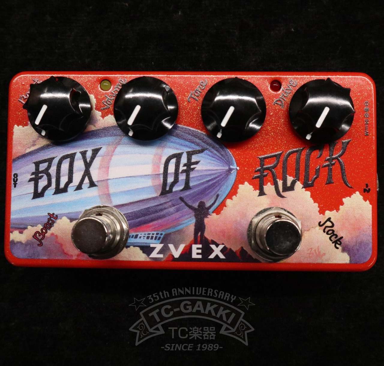 ZVEX Box of Rock 中古美品 Z.VEX】ジーベックス『オーバードライブ』Box of Rock Custom Painted