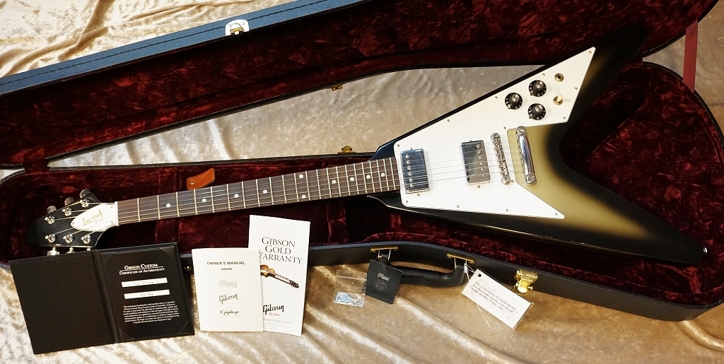 Gibson Custom Shop Japan Limited Run 70s Flying V Dot Inlay Antique  Silver Burst VOS s/n 100396【3.25kg】（新品特価）【楽器検索デジマート】