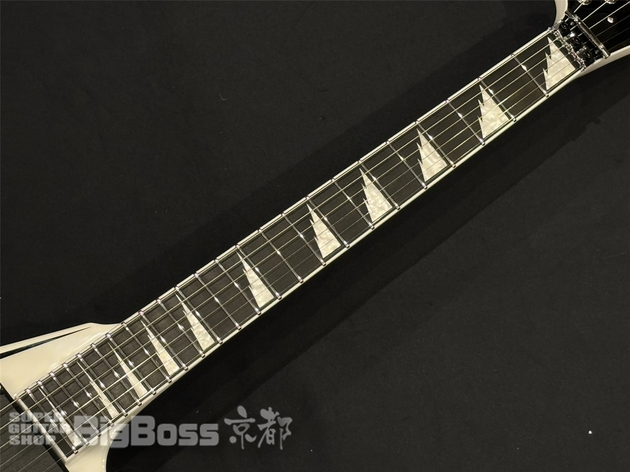 E-II SV ホワイト フライングv E-II SV / White w/Black Stripes（新品/送料無料）【楽器検索