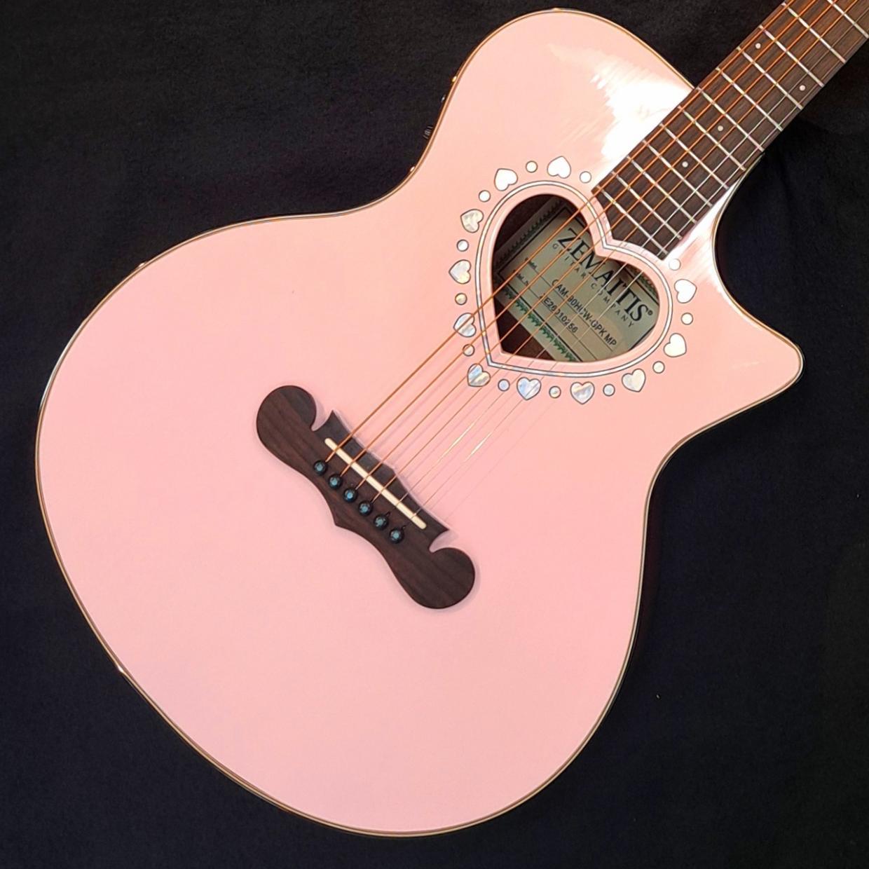 Zemaitisピンクエレキギター Zemaitis CAM-90HCW Gloss Pink Mother of Pearl（新品特価/送料無料