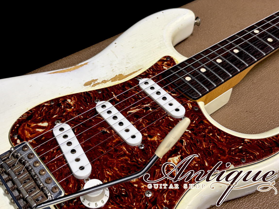 Fender Custom Shop 1963 Stratocaster 2013 Olympic White Hard-Relic