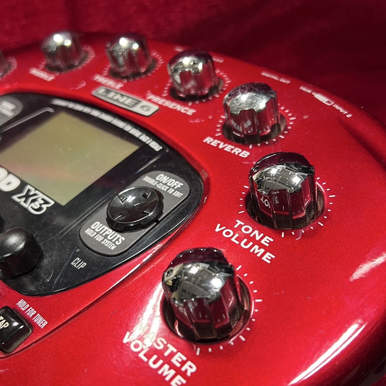 アンプシミュレーター●Line6【POD X3】●税込み 1円スタート) LINE6 POD X3 LIVE アダプター付き マルチエフェクター