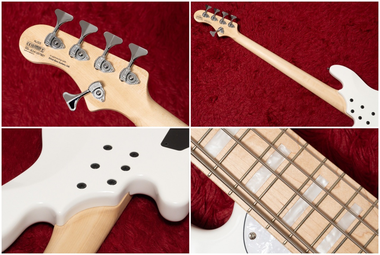 cort 5弦ベース EMG 美品 Cort Elrick NJS5 White 4.200kg #IE241207821【GIB横浜】（中古/送料
