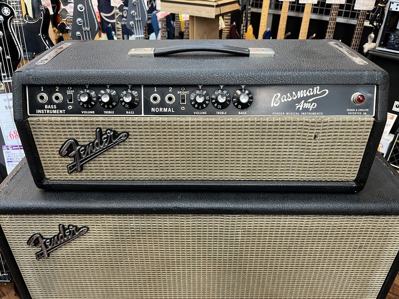 Fender 1967 Bassman-Amp 【ヘッド&キャビセット】【ブラックフェイス