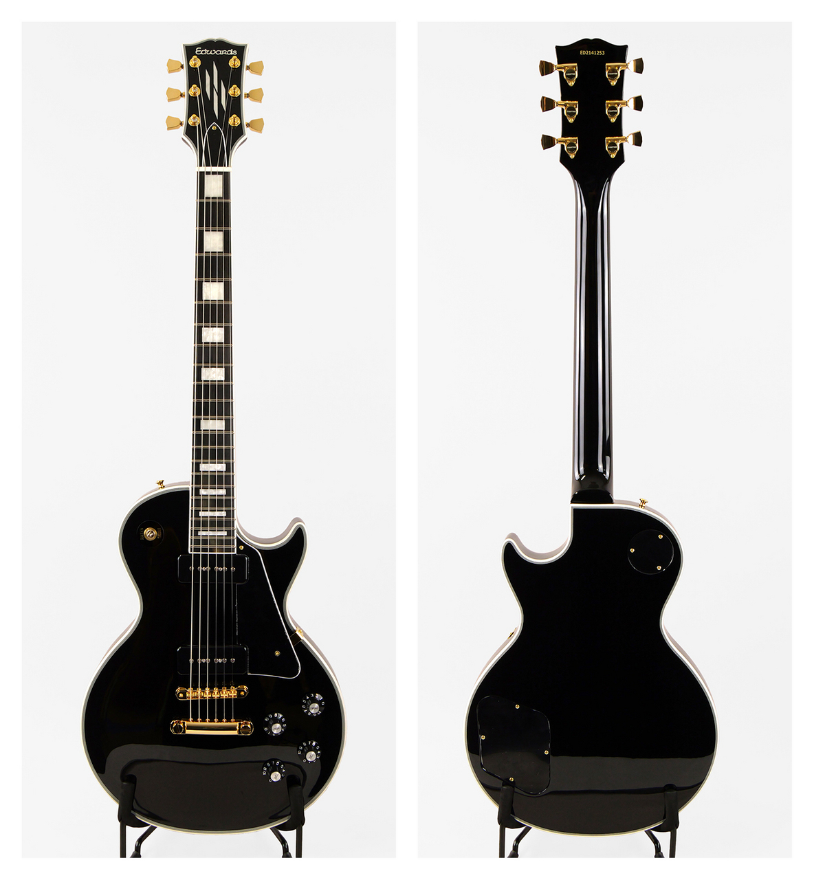 Edwards by ESP レスポール E-LP Limited EDWARDS E-LP-CTM/P (Black)（新品/送料無料）【楽器検索