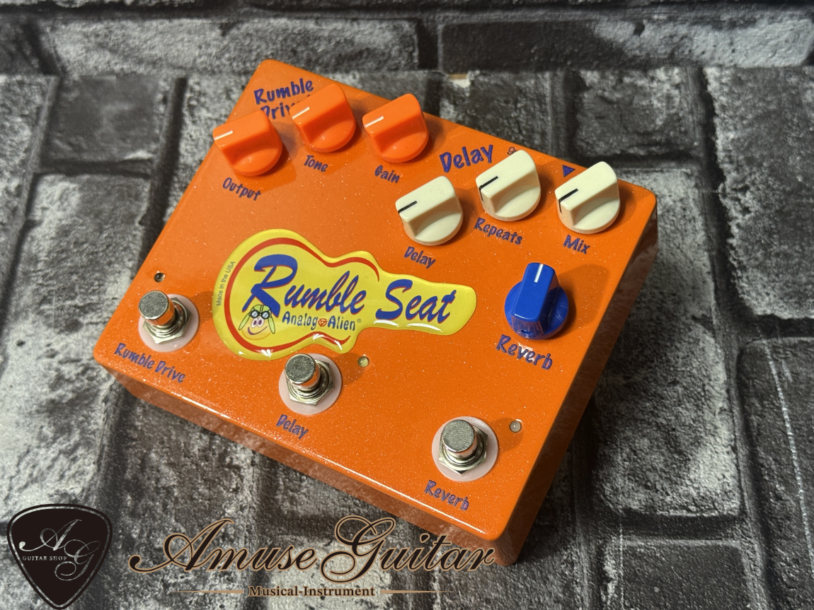 Analog Alien Rumble Seat【OD + Delay + Reverb】w/ Original