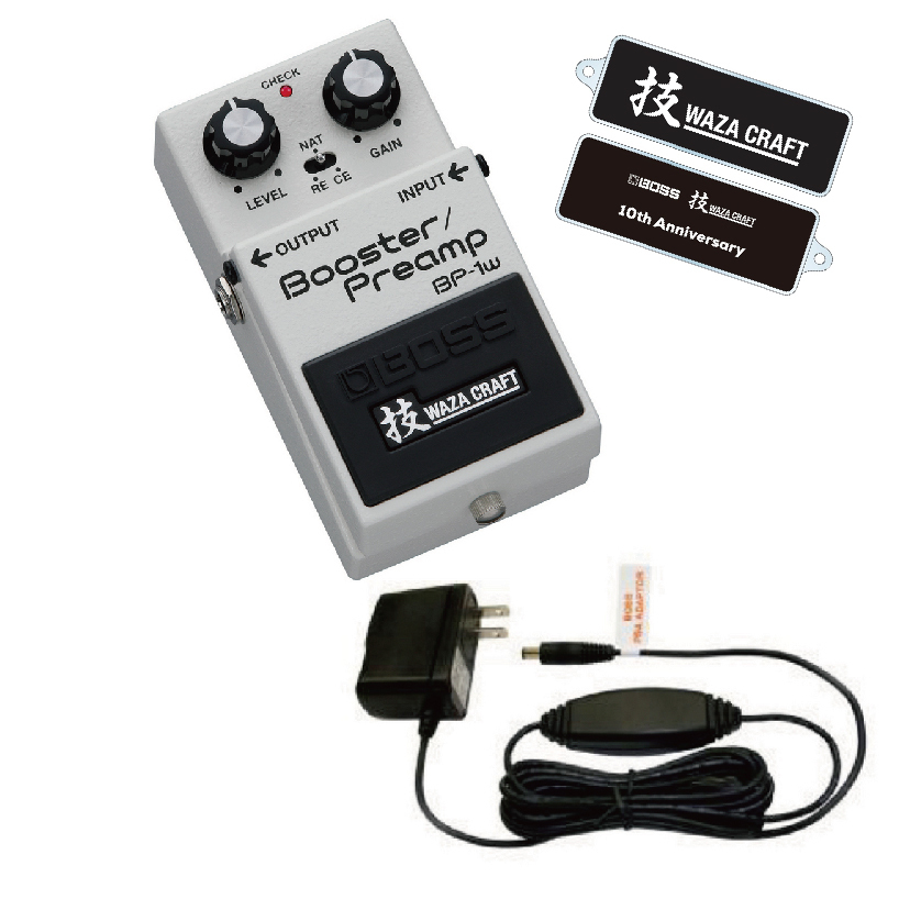 BOSS BP-1W Booster/Preamp + 電源アダプタ(PSA-100S2)&アクリル