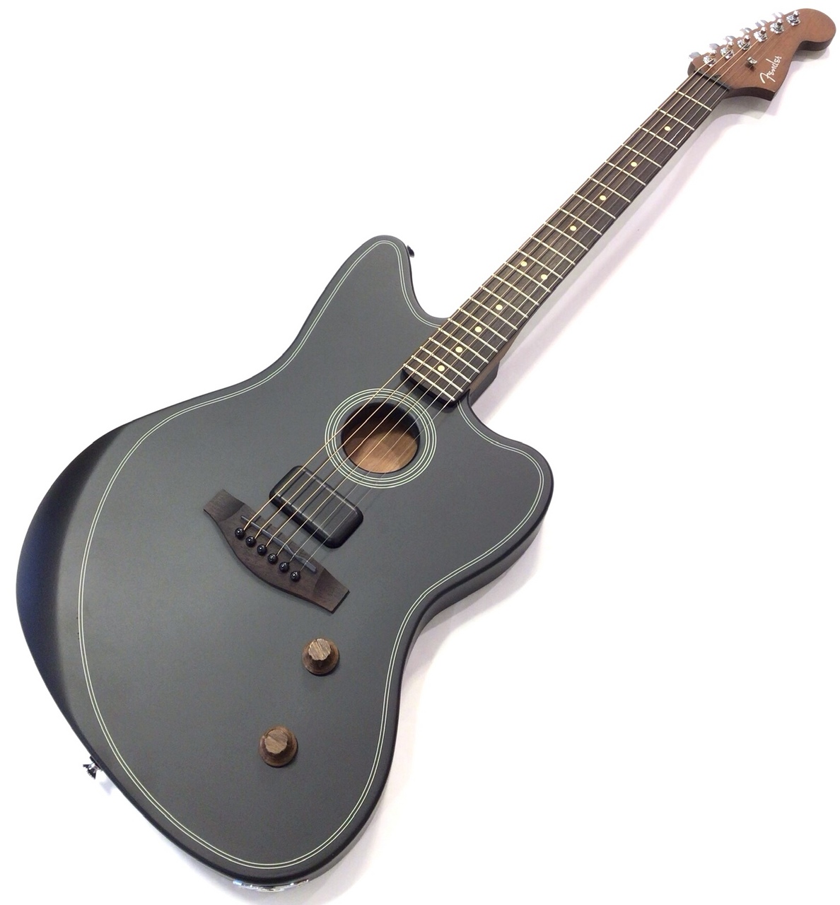 ギター Acoustasonic Standard Jazzmaster (Black) Fender Acoustasonic Standard Jazzmaster Black エレアコギター