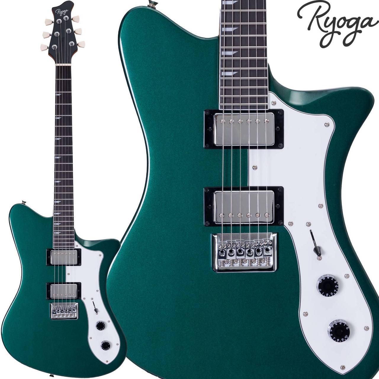 RYOGA SKATER Deep Forest Green エレキギター ハムバッカー ベイクド