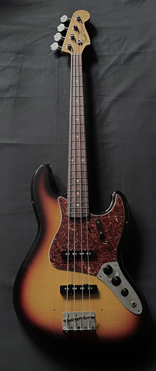 ジャズベース ハードレリック Fender Custom Shop 1964 Jazz Bass Relic (2001年製)（中古）【楽器