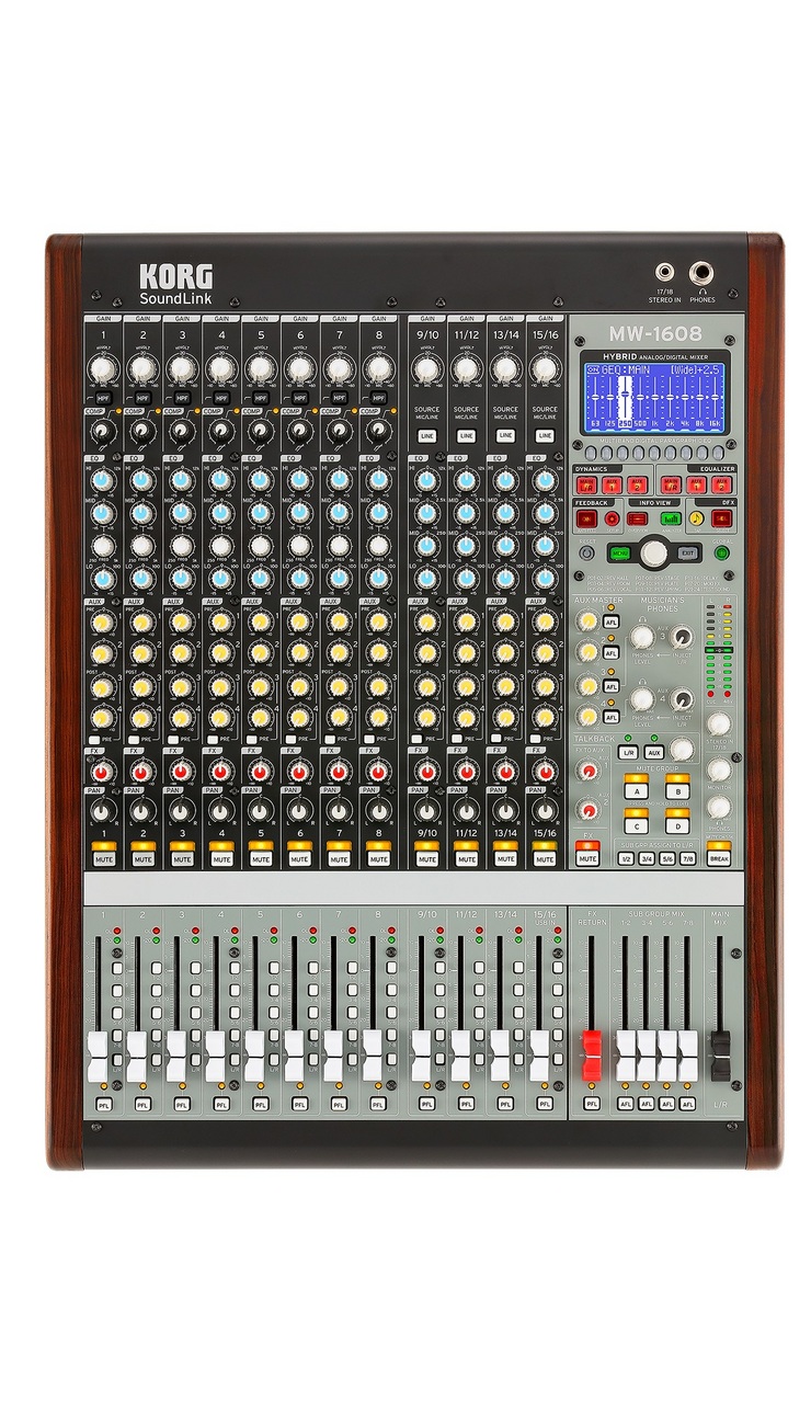 KORG MW-1608 NW HYBRID ANALOG / DIGITAL MIXER 【限定販売