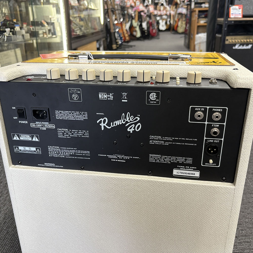 Fender Rumble 40 V3 IVORY 100V JPN（新品）【楽器検索デジマート】