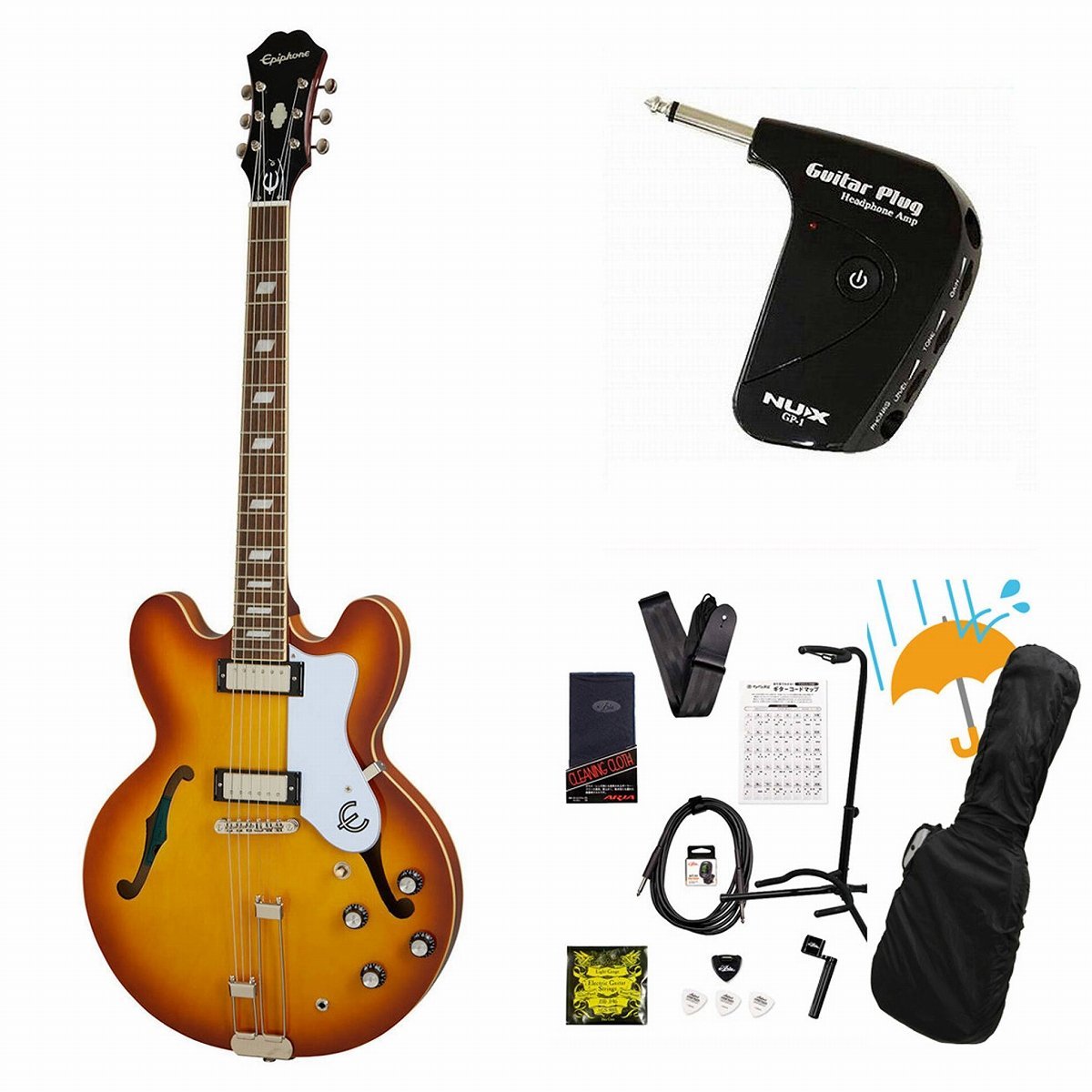 Epiphone Riviera セミアコ　エレキ Amazon | エピフォン Epiphone Riviera Sparkling Burgundy