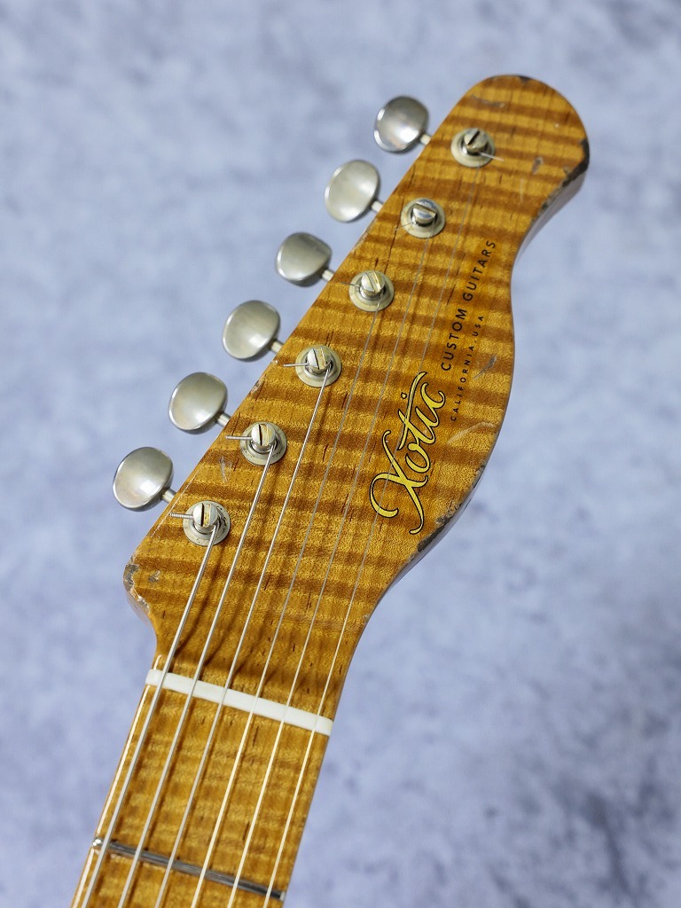 Xotic XTC-1 5A Flame Maple Neck Heavy Aged ~Butterscotch Blonde
