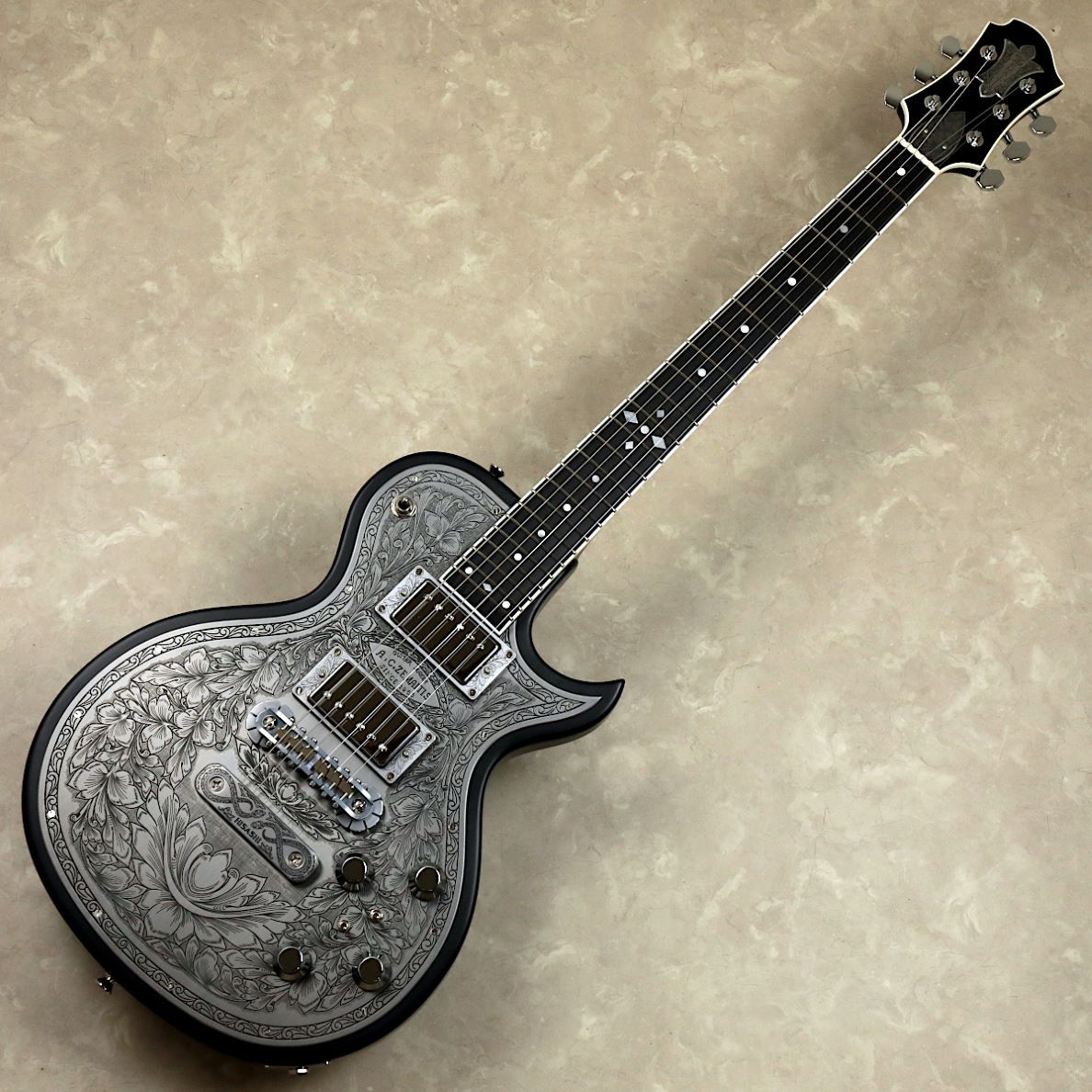 Zemaitis THE PORTRAIT Metal Front HISASHI Signature Model 【Black