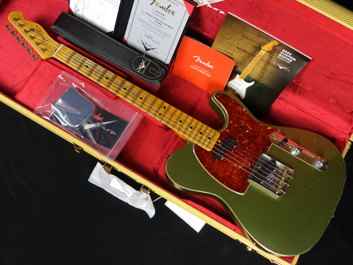 Fender Custom Shop MBS Double Vision Telecaster Journeyman Relic Aged Moss Green by Todd Krause