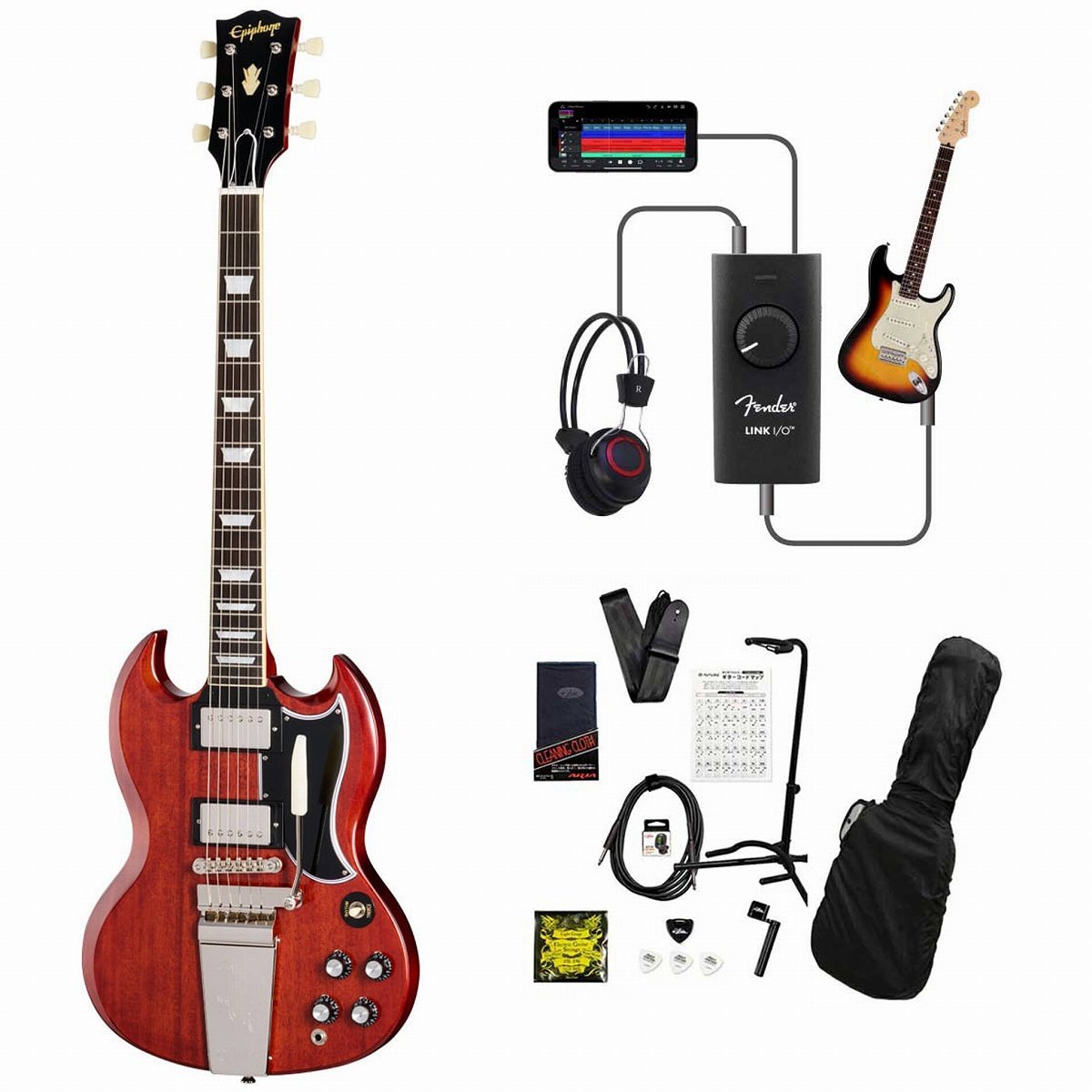 Epiphone　SG Standard　Cherry　新品弦に交換済み！ Epiphone SG Standard Cherry 新品弦に交換済み！