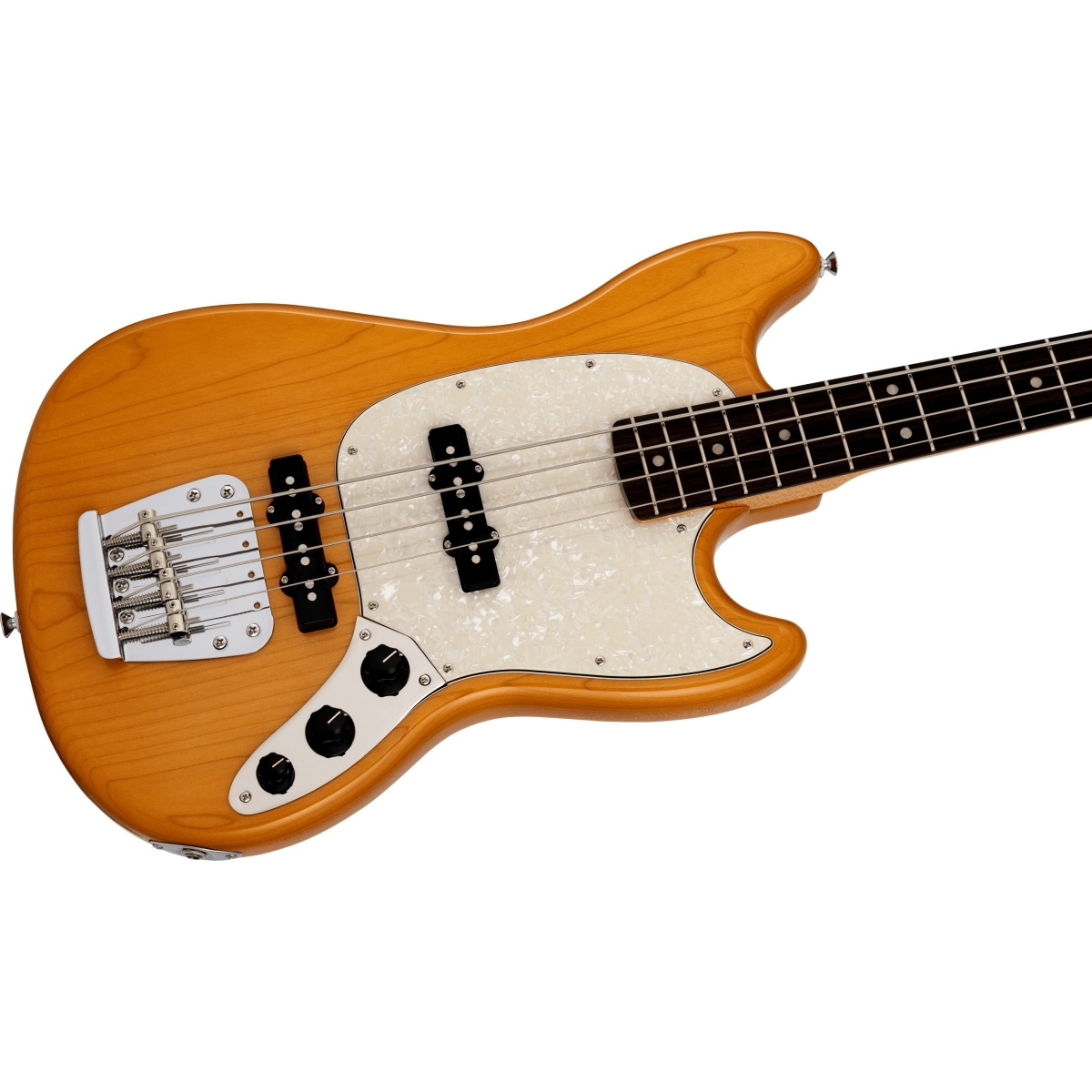 Fender Chilli Beans. Maika Mustang Bass Rosewood Fingerboard Aged
