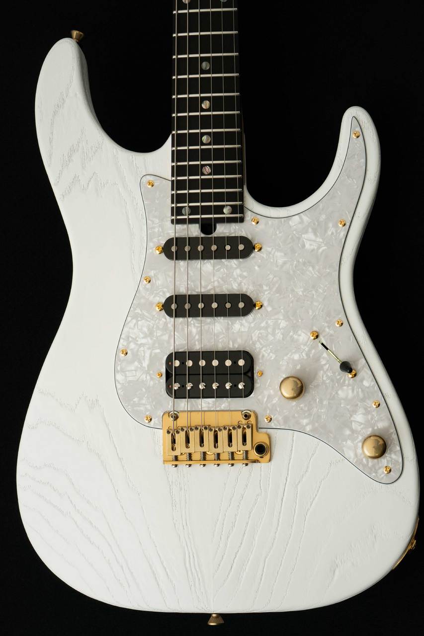 T's Guitars DST Pro 24 Ebony -Steps White Mat-（新品/送料無料