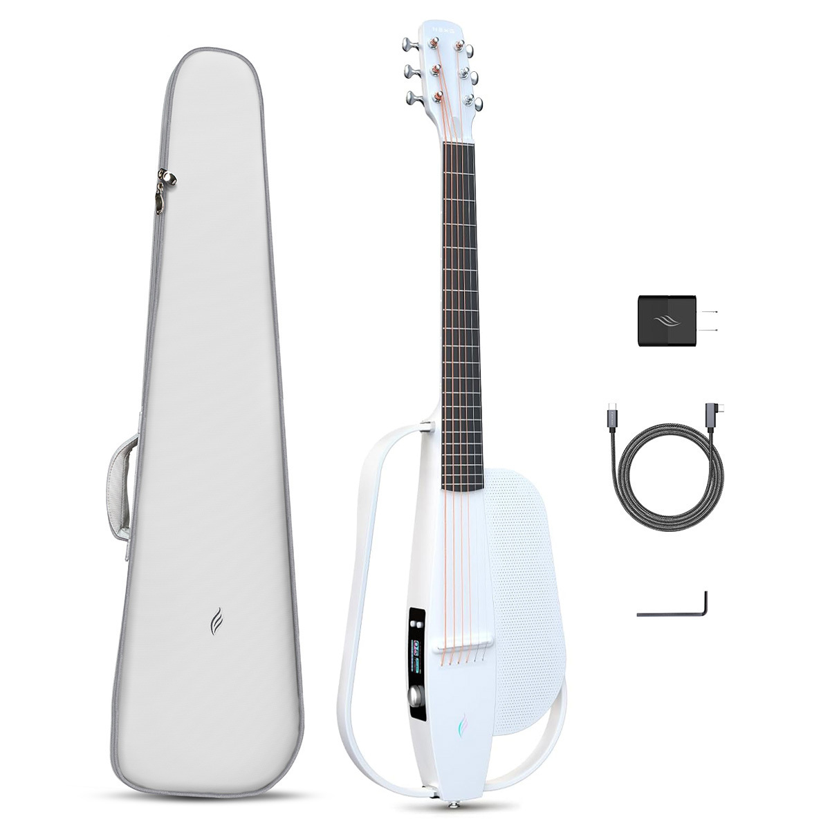 Enya NEXG SE WHITE (ホワイト) スマートギター 専用ケース付属