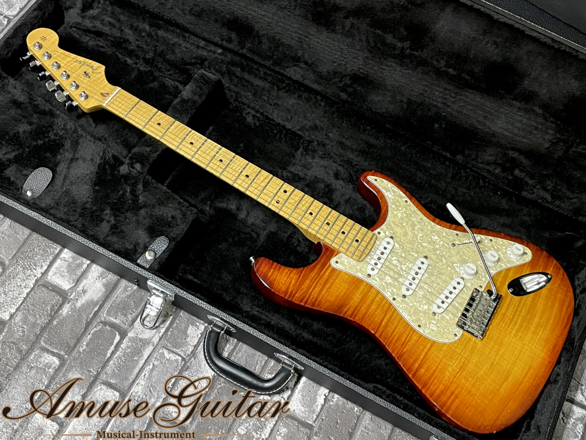 【USA製】Fender USA Select Newporter 【美品】 Fender USA Select Stratocaster # Dark Cherry Burst/Flame