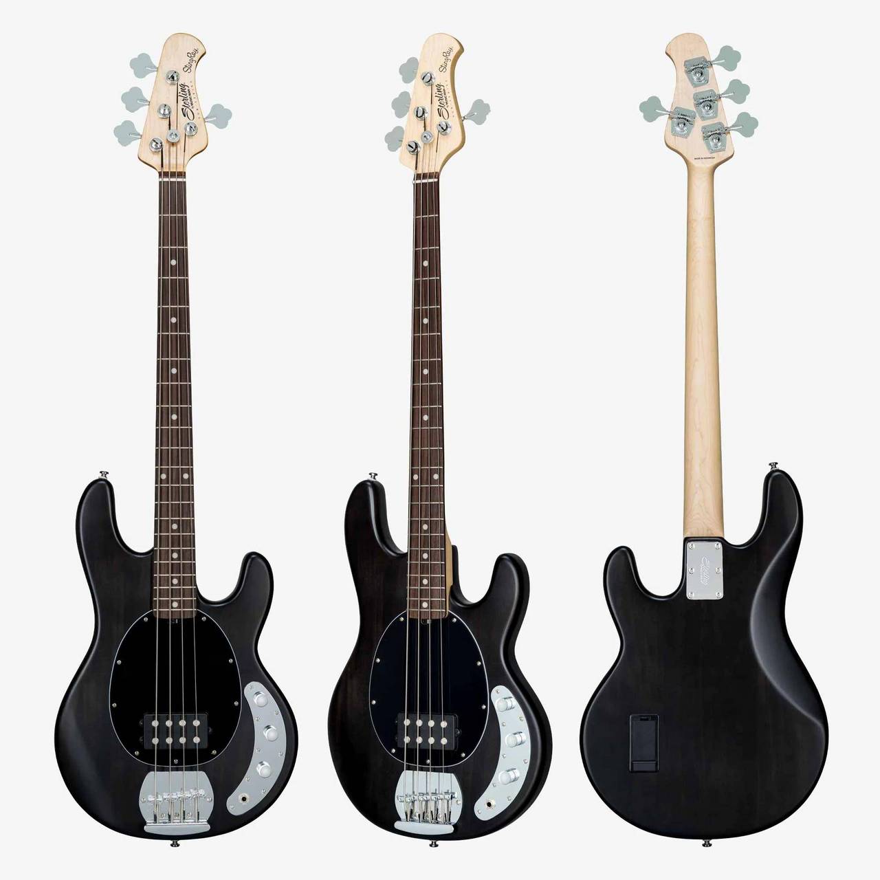 Sterling by MUSIC MAN STINGRAY RAY4 Trans Black Satin エレキベース