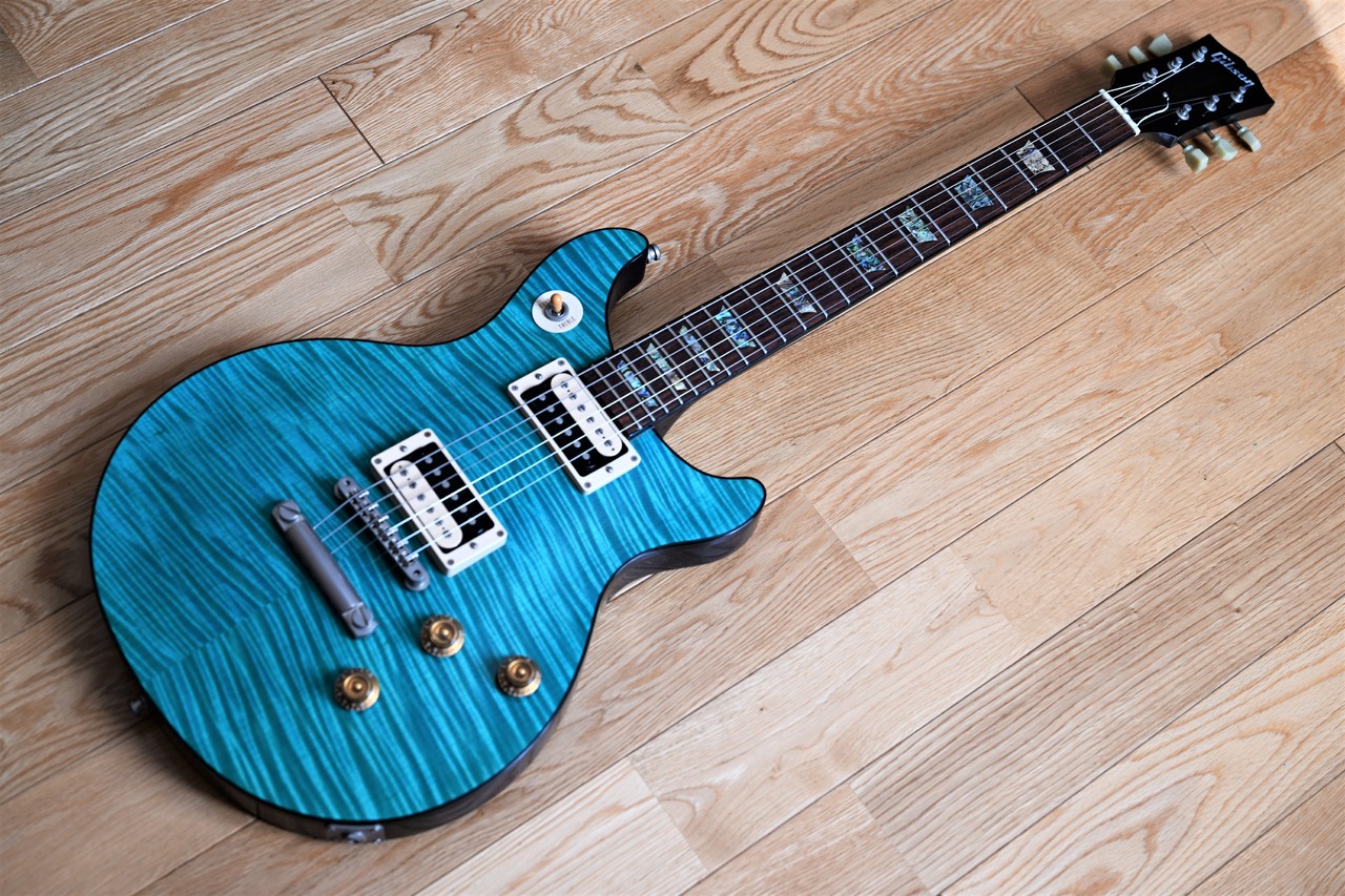 Gibson Custom Shop Tak Matsumoto DC Aqua Blue 2nd（中古）【楽器 