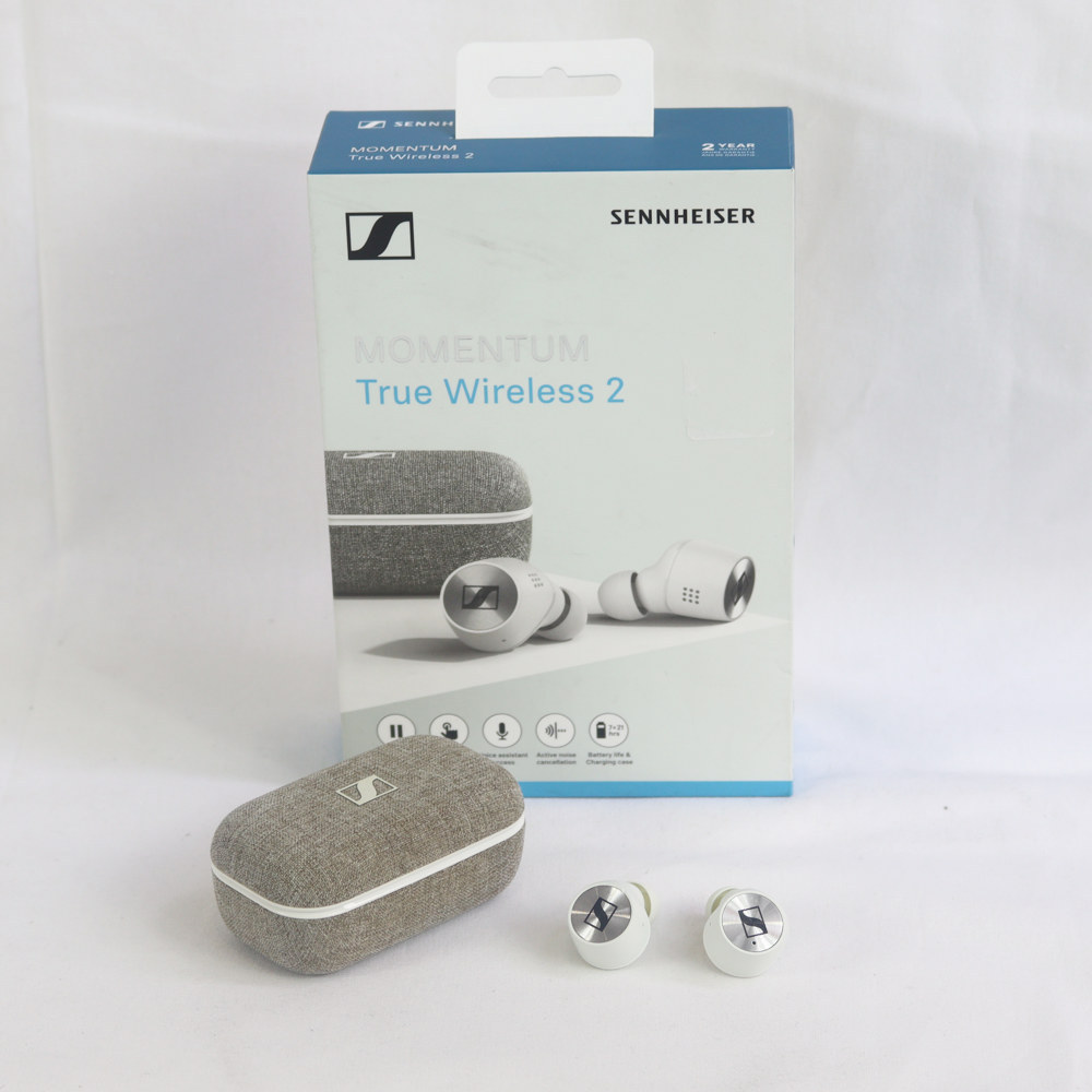 SENNHEISER 【中古】 ワイヤレスイヤホン ゼンハイザー MOMENTUM True Wireless 2 M3IETW2 White  ノイズキャンセル（中古/送料無料）【楽器検索デジマート】