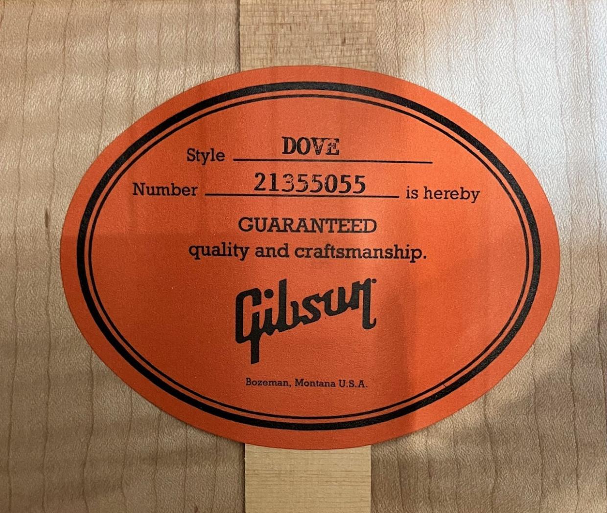 Gibson Gibson Dove Original ~Vintage Cherry Sunburst~（新品特価