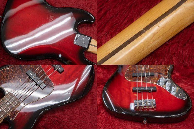 Squier by Fender Jazz Bass 2 Tone Red Burst Standard Series
