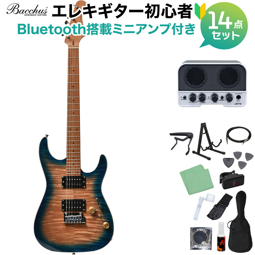 Bacchus IMP24 FMH-RSM/M N-BL-B エレキギターセット 【Bluetooth搭載アンプ付】