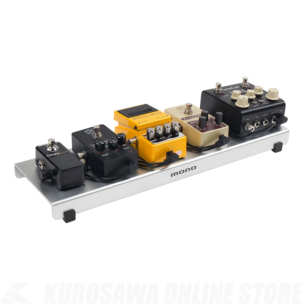 MONOペダルボード Pedalboard Small (Silver) Pedalboard Small, Silver and Club Accessory Case 2.0, Black