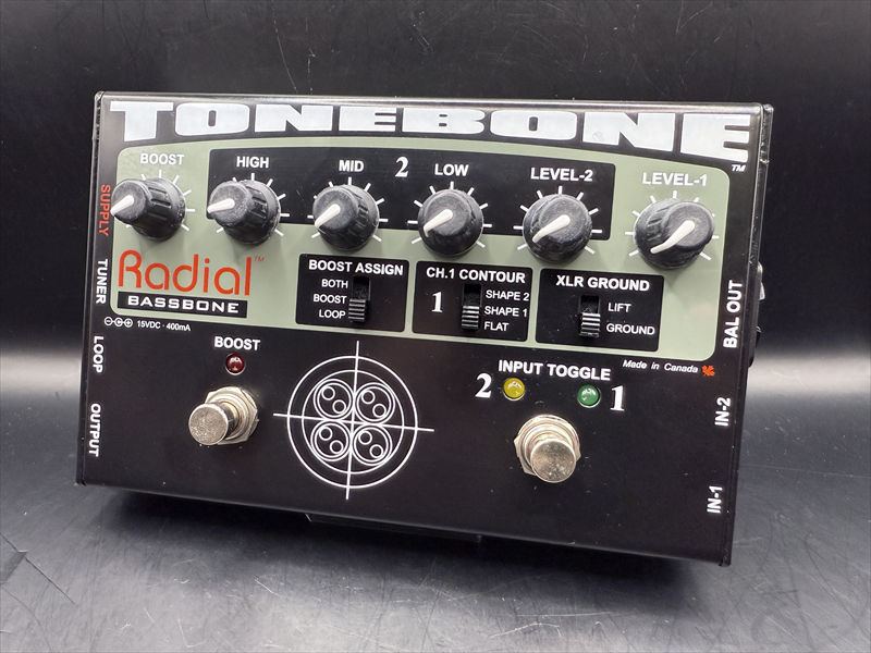 Radial BASSBONE V2 ベースプリアンプ　中古品 Radial TONEBONE BASSBONE（中古）【楽器検索デジマート】
