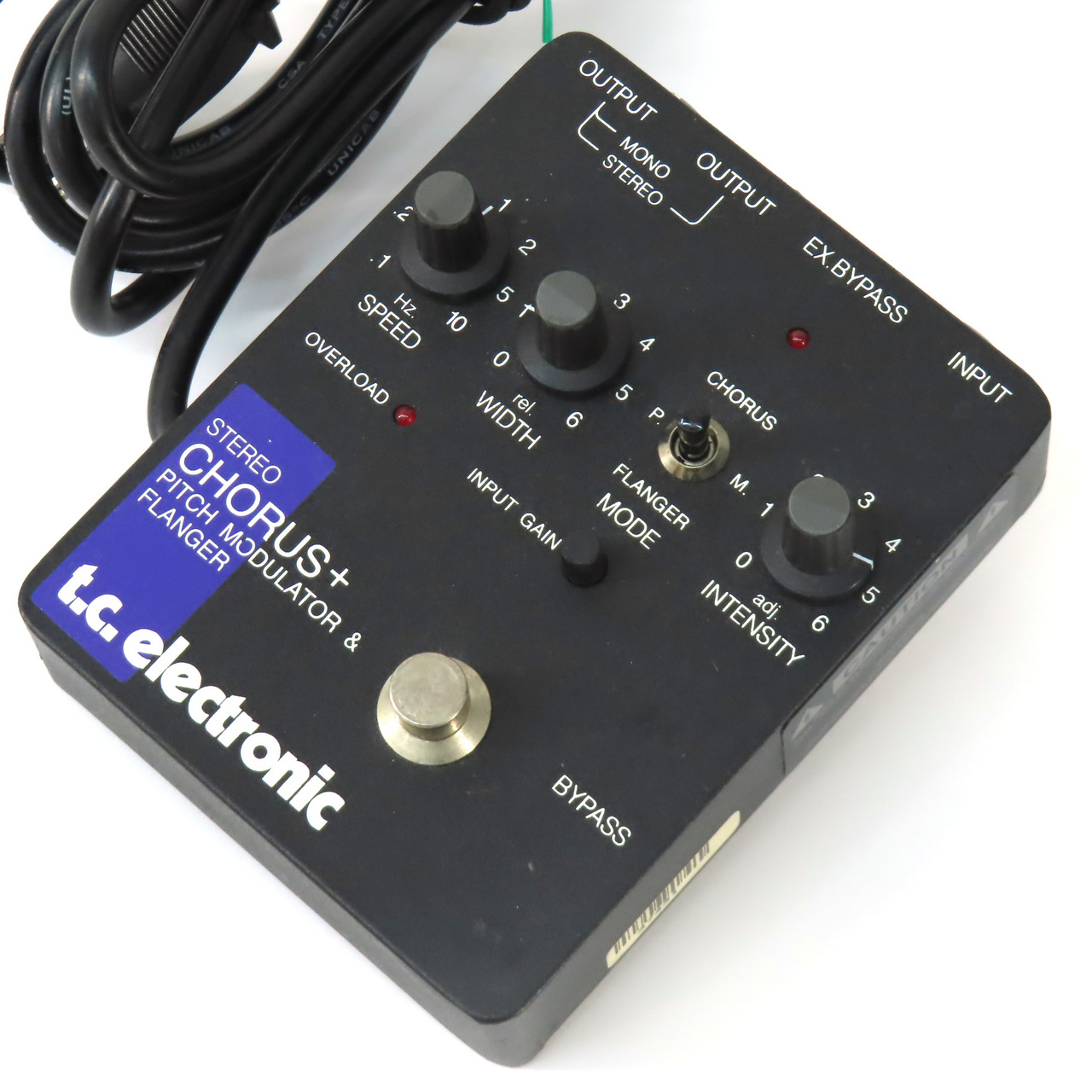 tc electronic STEREO CHORUS+ 名機 ケーブル短加工 tc electronic STEREO CHORUS+ 名機 ケーブル短加工