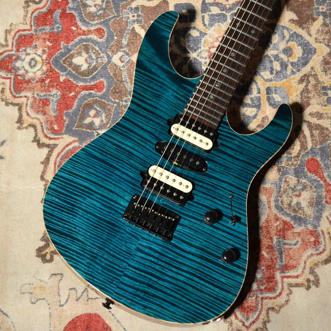 Suhr Custom Modern Set Neck Flame Maple Genuine Mahogany Hardtail