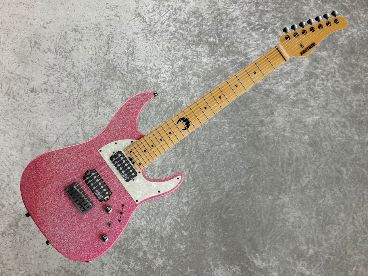 エレキギター　ピンク ESP SNAPPER-7 Ohmura Custom “Pink Monster”-15th Anniversary