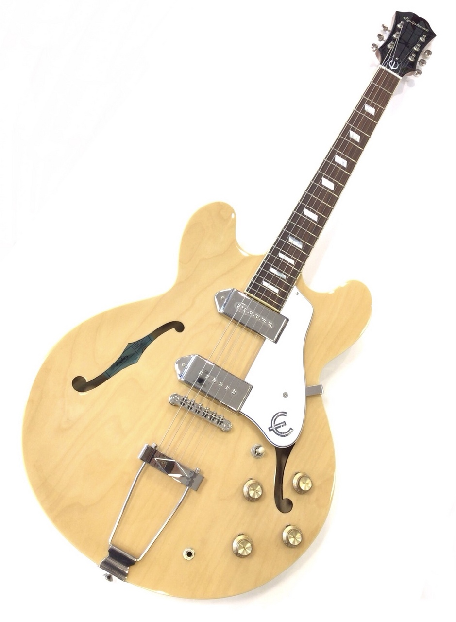 美品 Epiphone Casino Natural カジノ ナチュラル 楽天市場】Epiphone Casino w/Premium GigBag 新品 ナチュラル