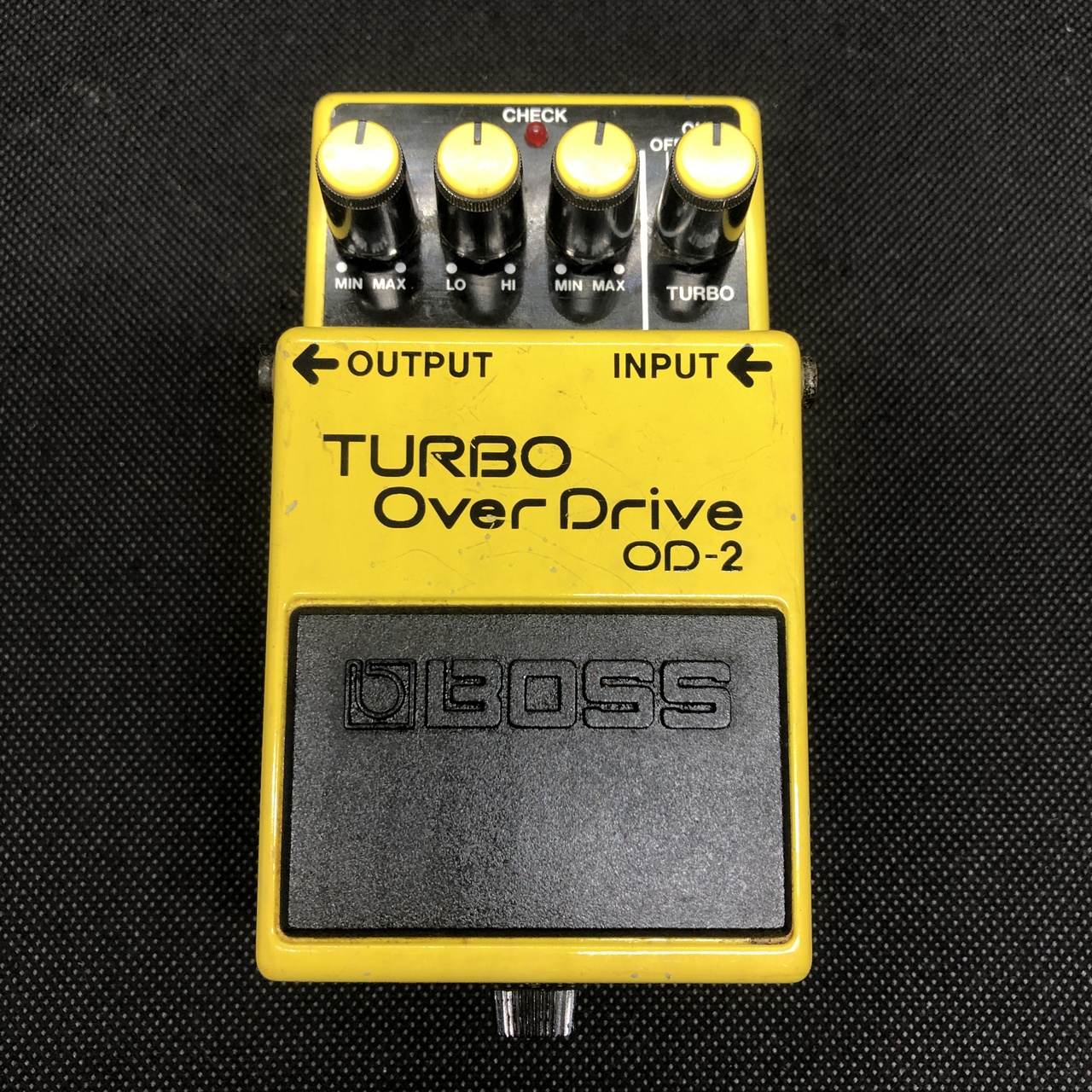 BOSS OD-2 TURBO Over Drive 1987年頃製造 MADE IN TAIWAN ACA電源