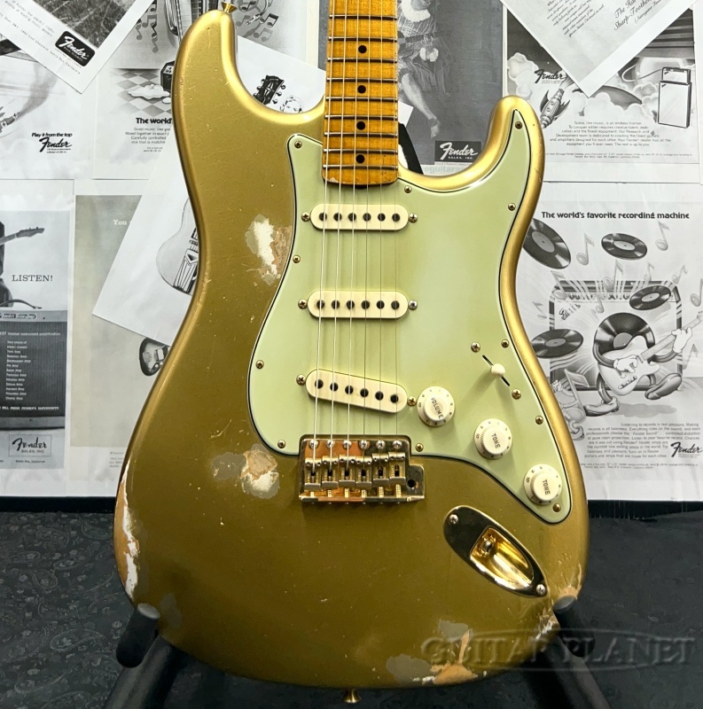 Fender Custom Shop MBS 1962 Poblano Stratocaster -Aged Aztec Gold