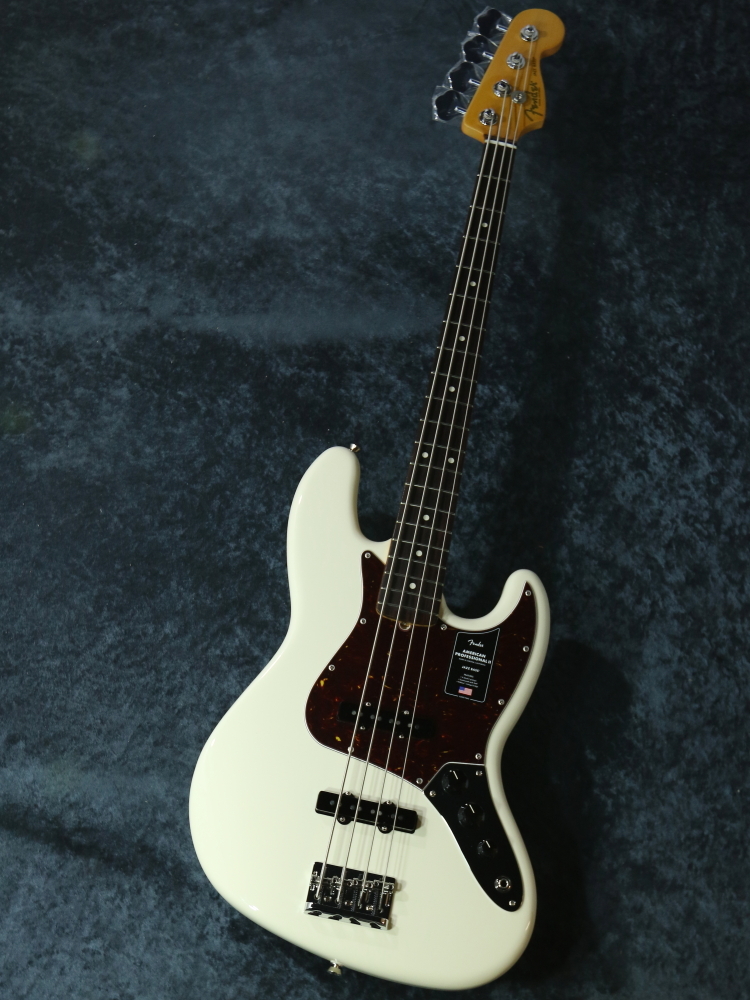 Fender AMERICAN PROFESSIONAL II JAZZ BASS Olympic  White【重量3.98kg】（新品）【楽器検索デジマート】