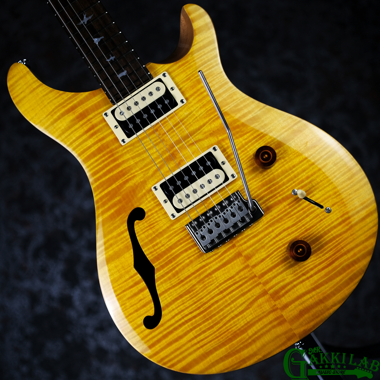 PRS SE CUSTOM22 Semi-hollow サンタナイエロー ギター Paul Reed