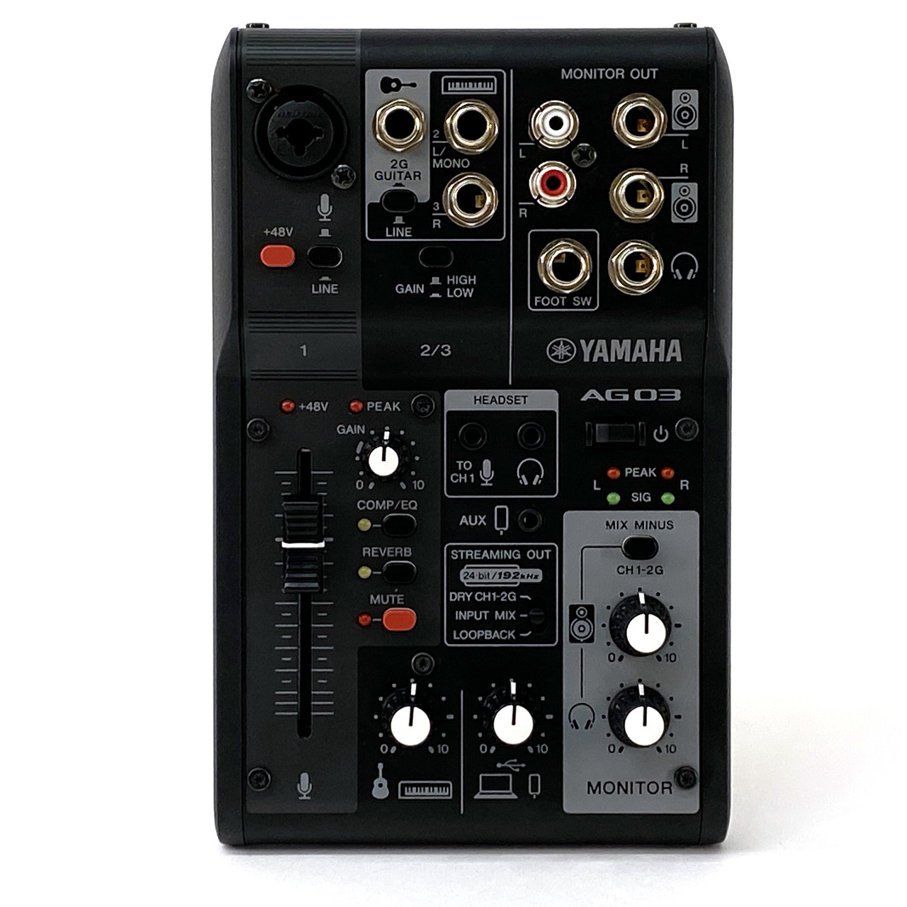 YAMAHA AG03 MK2 B LIVE STREAMING MIXER（中古/送料無料）【楽器検索