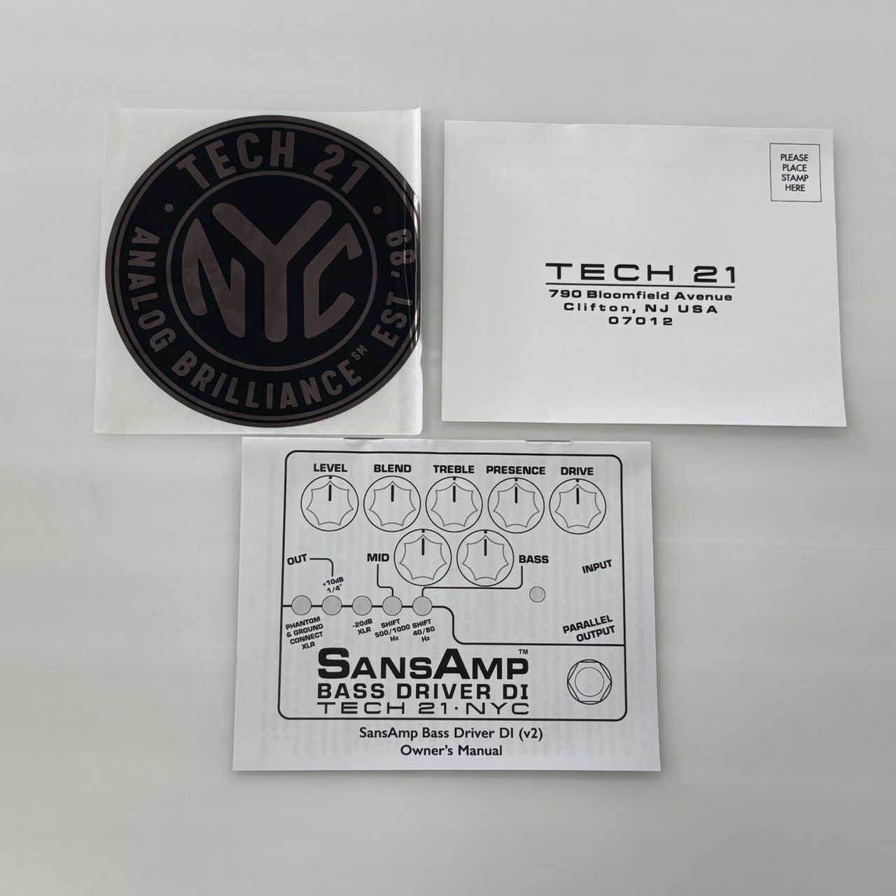 TECH21 SANSAMP BASS DRIVER DI V2 ベース用プリアンプ