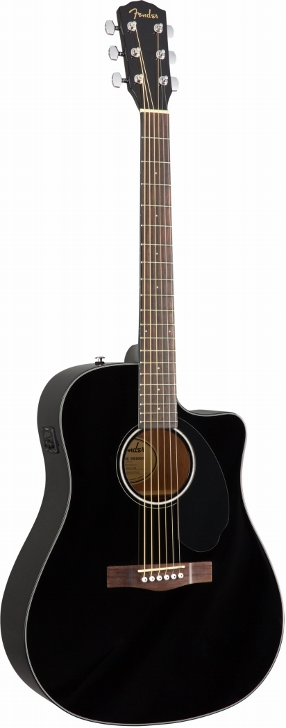 Fender CD-60SCE Dreadnought Walnut Fingerboard Black【WEBSHOP
