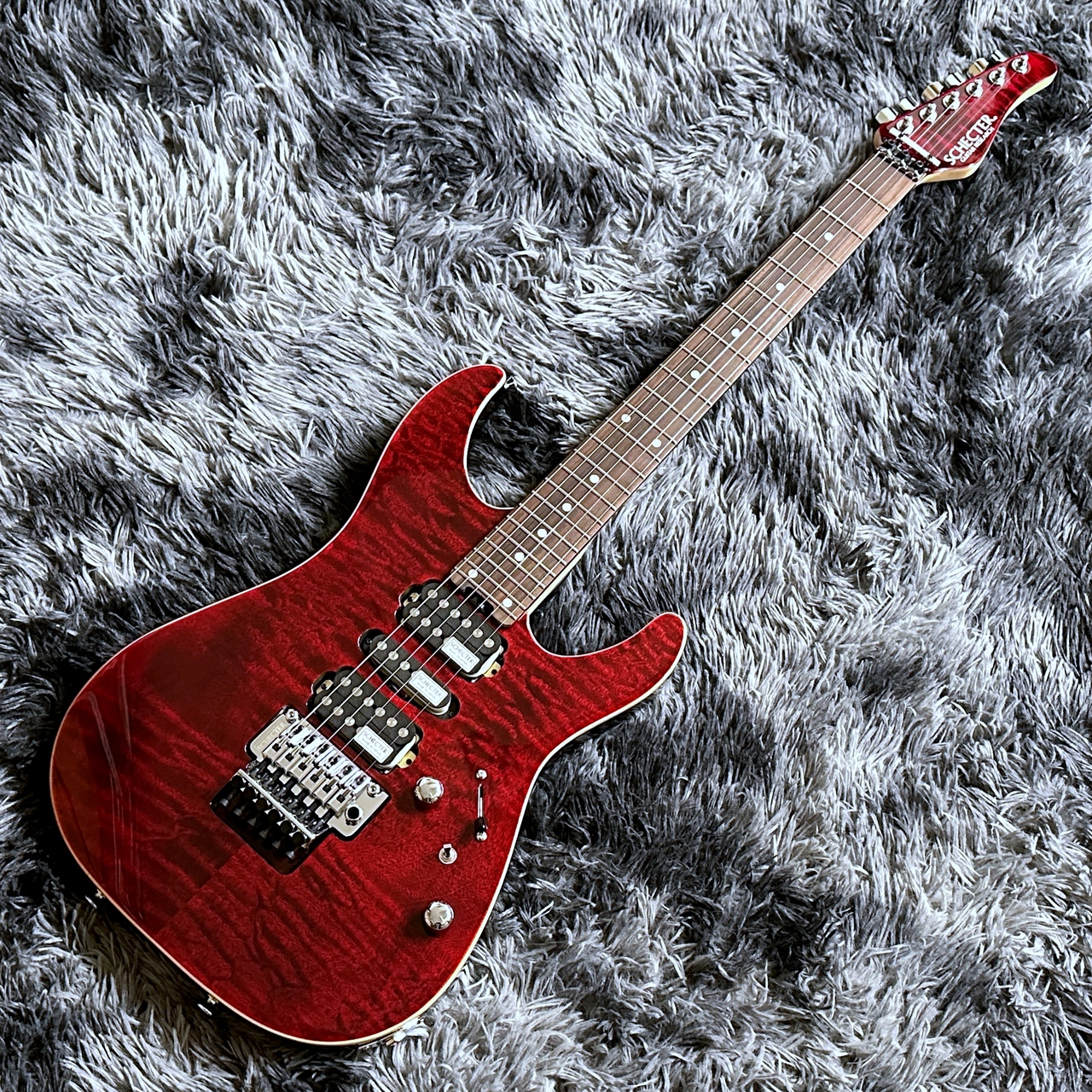 SCHECTER JAPAN NV-3-24-AL RED (See-thru Red) / Rosewood 【2025年製