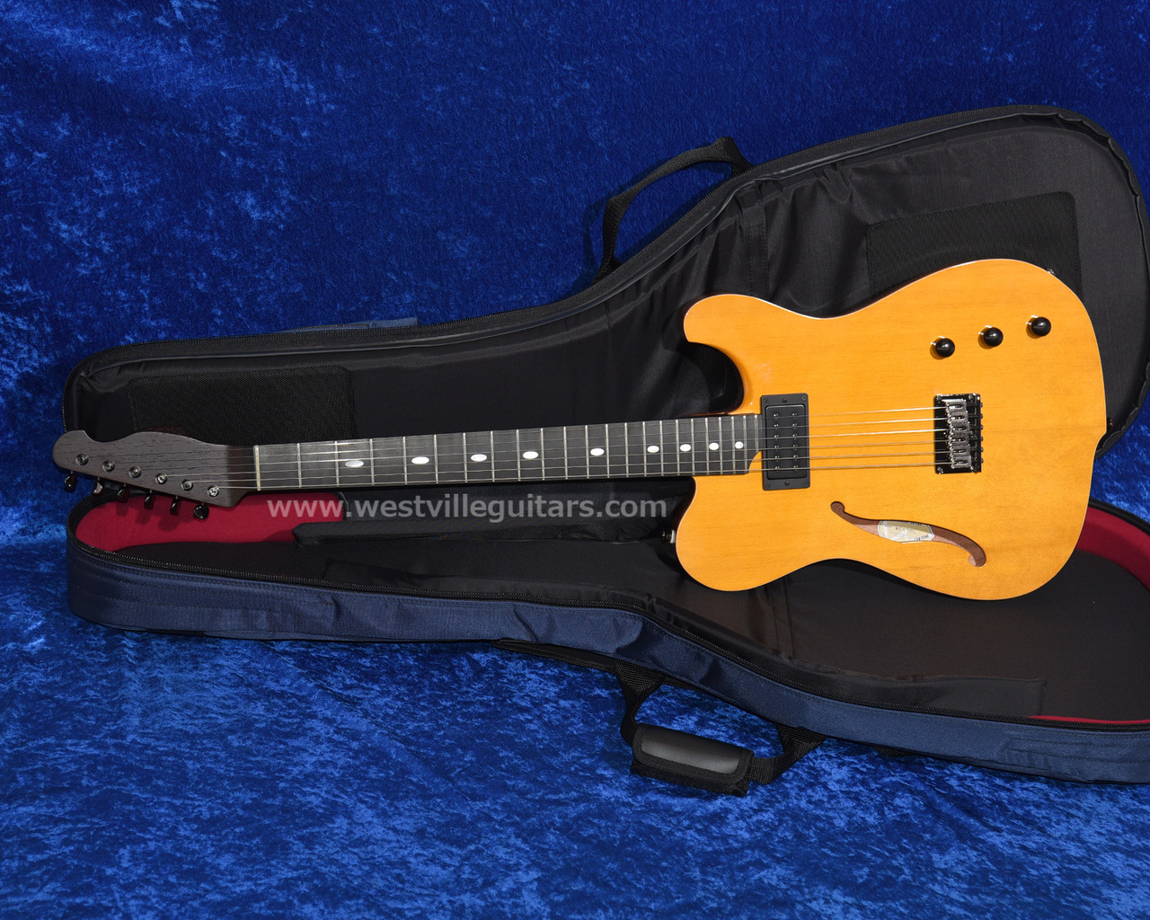 Westville Westel Semi-Hollow (SPR-HM / AL3) / Wenge Wood Neck