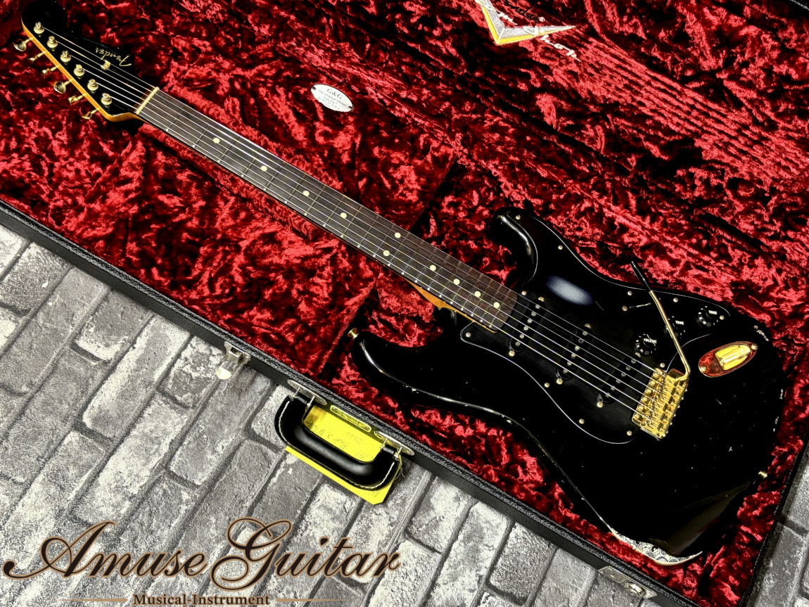 Fender Custom Shop 1960 Stratocaster Relic MH # Black & Black