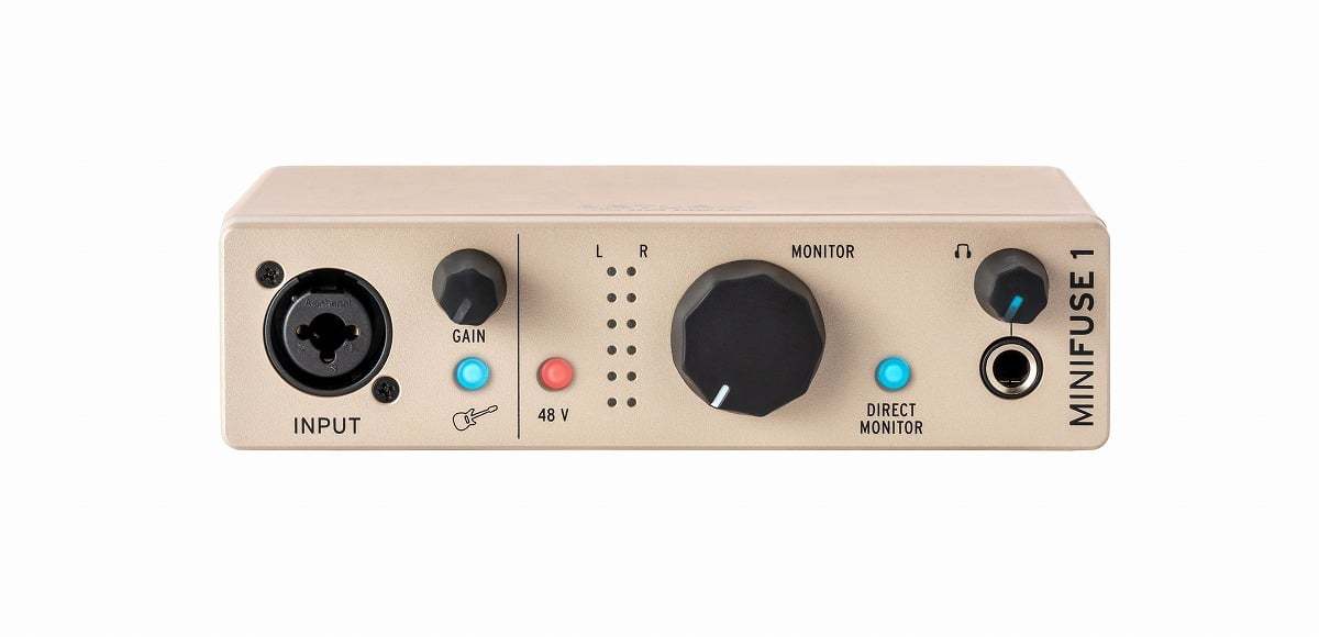 Arturia MiniFuse 1 Champagne 1イン/2アウト USB-C オーディオ