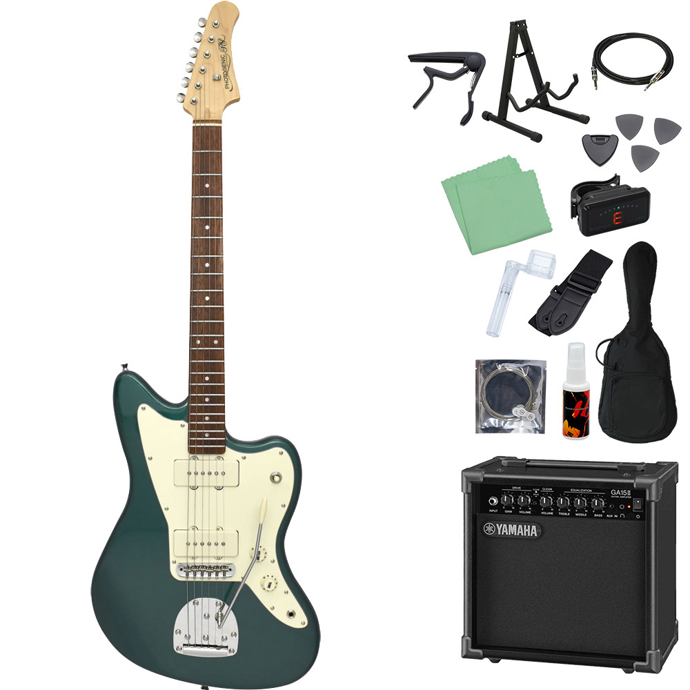 Photogenic JM-220 エレキギター初心者14点セット 【ヤマハアンプ付き