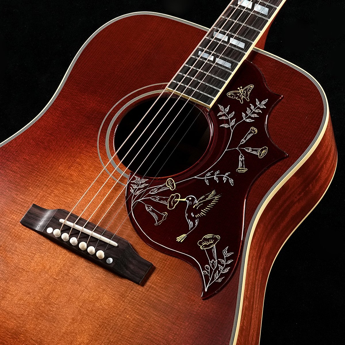 イギリス　プリズナーJK 60s ヴィンテージ　レア Gibson 1960 Hummingbird Fixed Bridge|ドルフィンギターズ